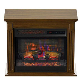                                                              							DURAFLAME - MAHOGANY FIREPLACE W/CO...
                                                            						 