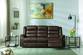                                                              							BROWN WELOTA RECLINING SOFA
                                                            						 