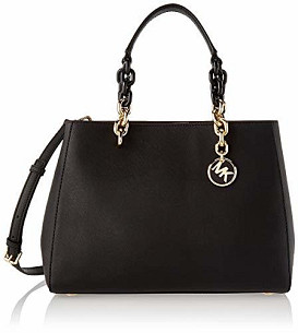                                                              							MICHAEL KORS - BLACK SATCHEL
                                                            						 