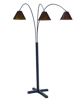 BLACK SHARDE FLOOR ARC LAMP