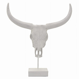                                                              							WHITE SKULL ON A STAND
                                                            						 