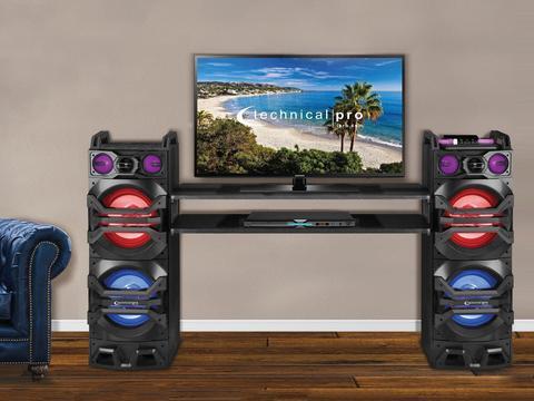 Rent-To-Own A 4000 Watt Pair Home Theater Dual10" Bt Led Speakers At National